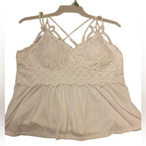 New white bralette summer top teen XXL sz 15-17